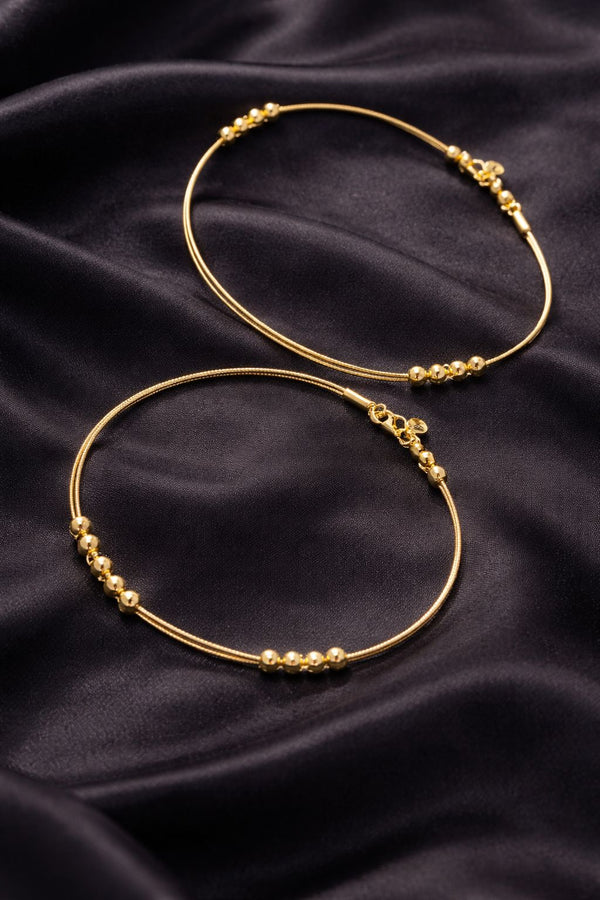 Golden Cluster Charm Anklet