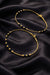 Noir Luxe Beaded Anklet