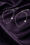 Solara Pearl Charm Anklet