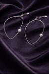 Solara Pearl Charm Anklet