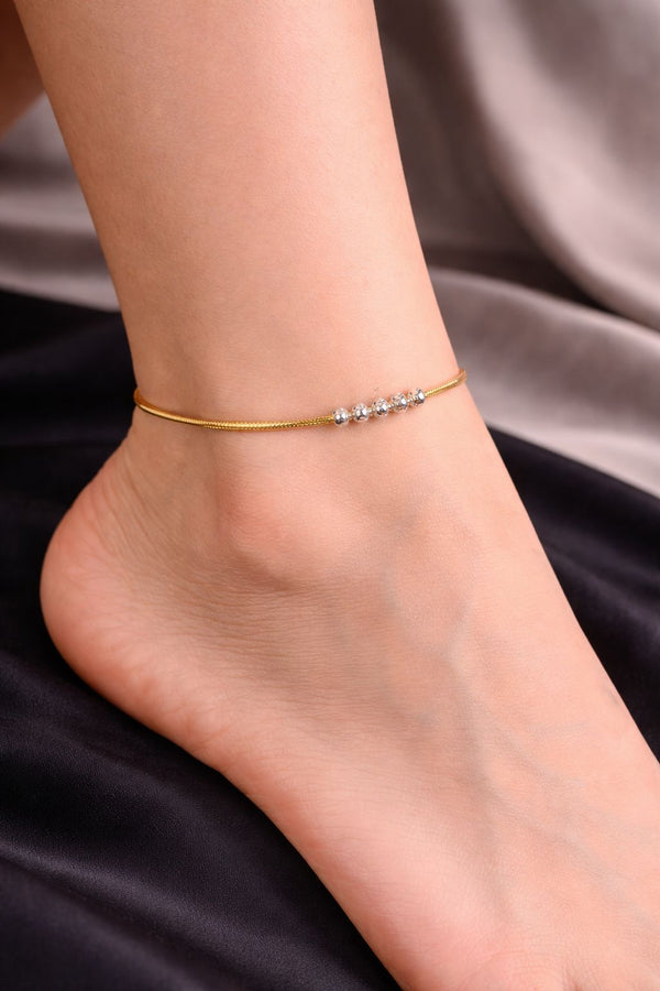 Celestia Dual Bead Anklet