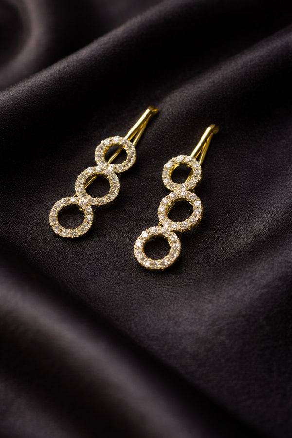 Celestia Circle Drop Earrings