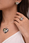 Midnight Daisy Heart Set