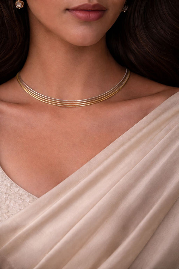 Aurex Dual Tone Sleek Choker