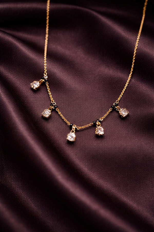 Floral Charm Drape Mangalsutra