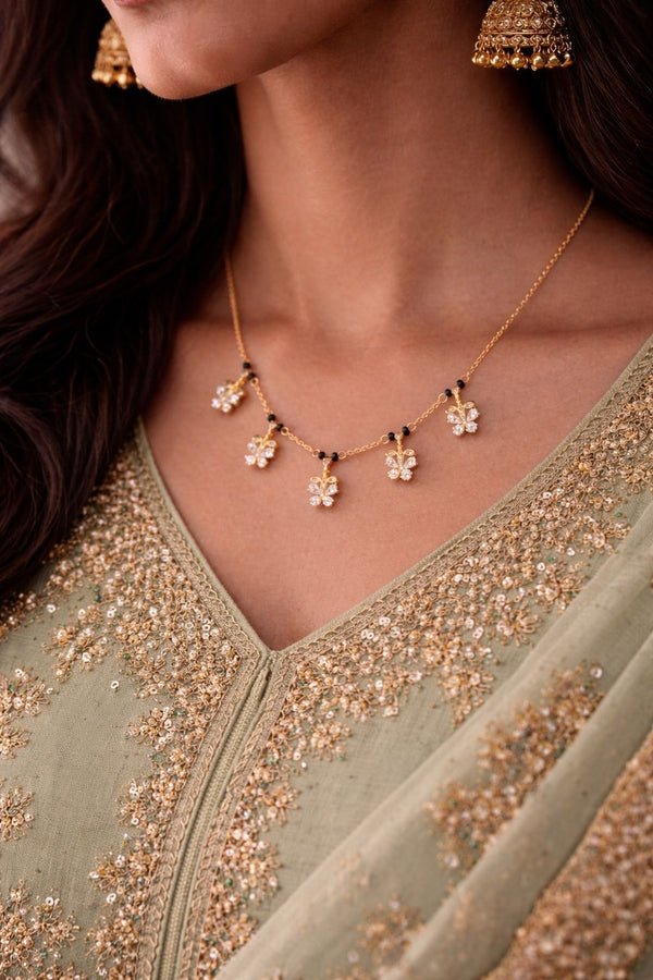 Floral Grace Charm Mangalsutra