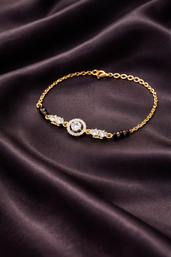 Eternal Halo Charm Mangalsutra Bracelet