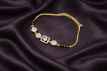 Royal Square Bloom Mangalsutra Bracelet
