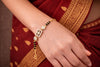 Floral Radiance Square Mangalsutra Bracelet