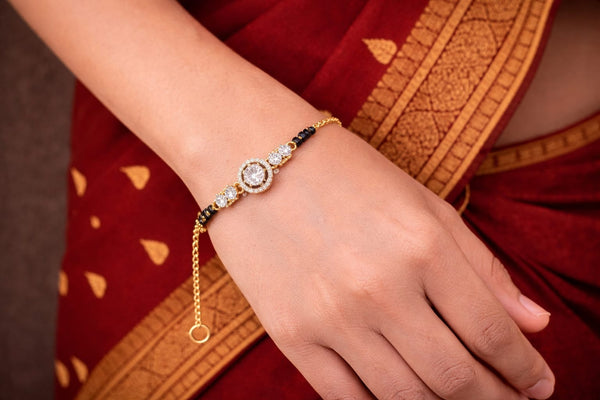Eternal Halo Charm Mangalsutra Bracelet