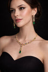 Floral Emerald Charm Set
