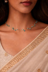Aqua Celeste Beaded Choker