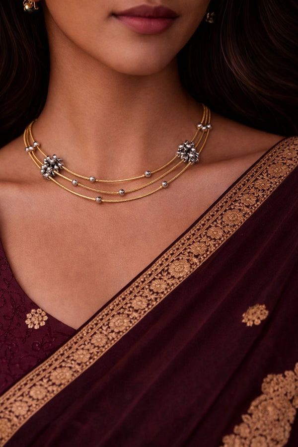 Regalia Layered Bead Choker