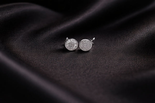 Luxe Circle Shine Studs