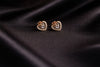 Roselle Heart Charm Studs