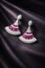 Crimson Luxe Statement Earrings