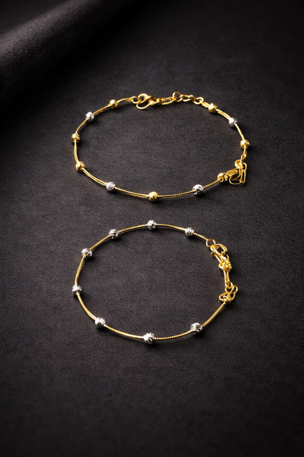 Minimal Gold Charm Bracelet