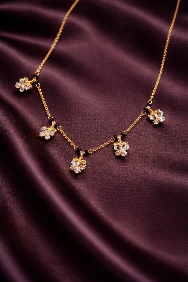 Floral Grace Charm Mangalsutra
